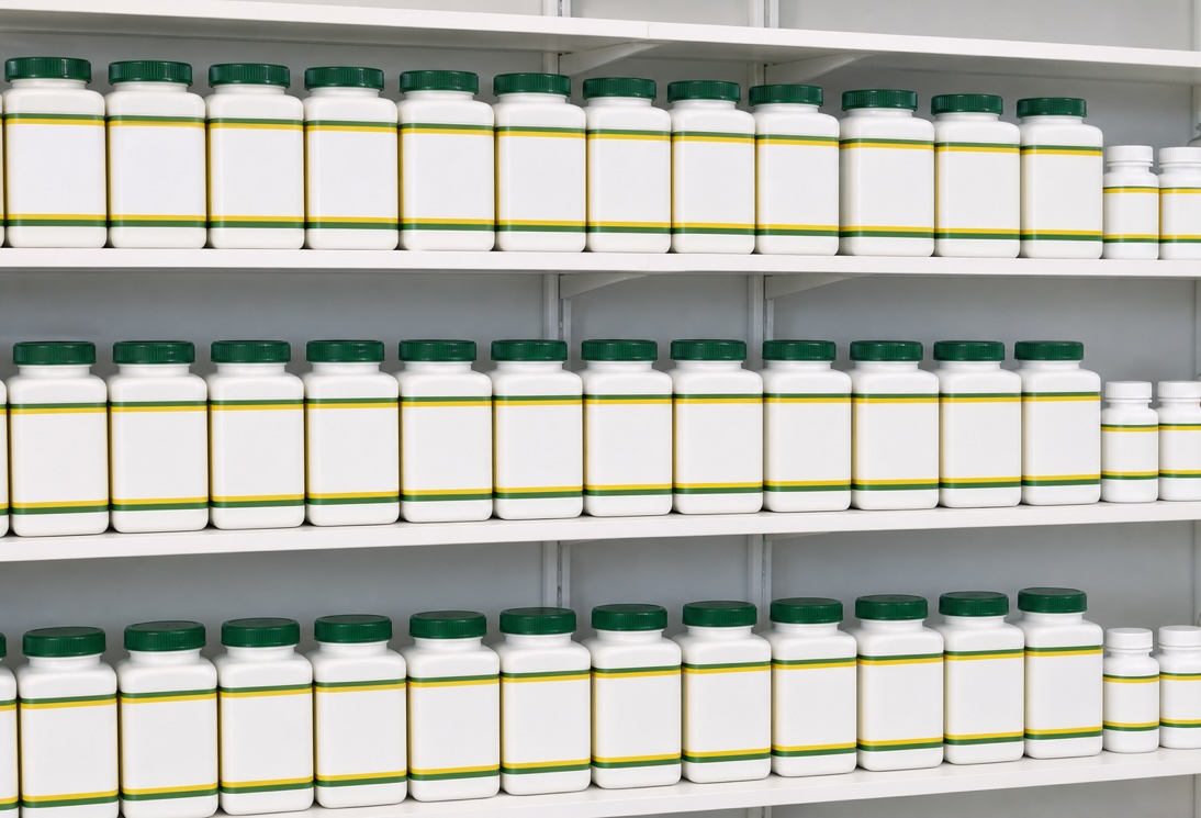 Médicaments chinois de patente — flacons de granules en dispensaires cliniques